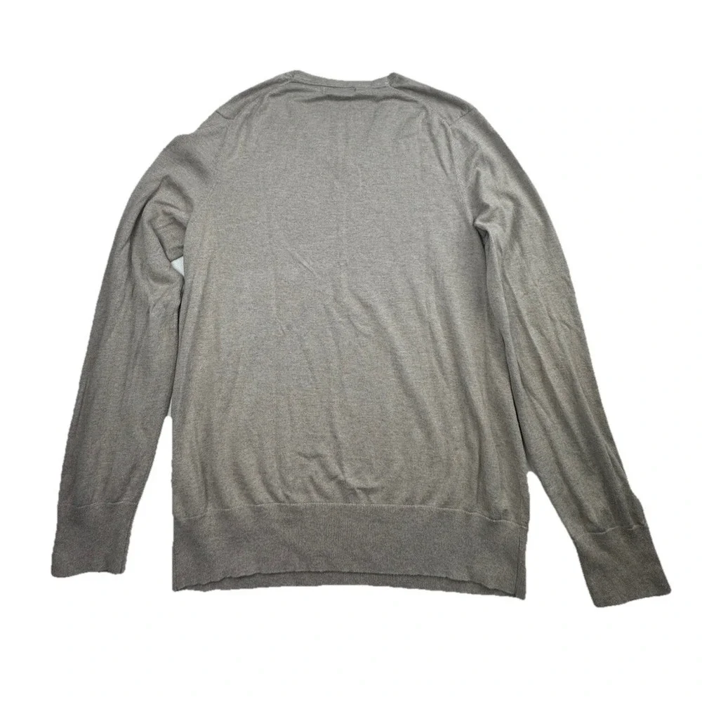 Banana Republic Beige Silk Cashmere Blend V Neck Pullover Sweater Men Size Large